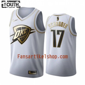 NBA Oklahoma City Thunder Trikot Dennis Schroder 17 Nike 2019-2020 Weiß Golden Edition Swingman - Kinder